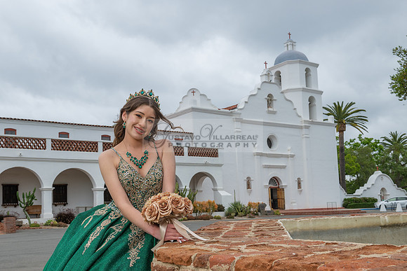 Quinceaneras photoshoot, photographer, videographer at San Luis Rey Mission in Oceanside Ca. 323-633-8283 www.gvphotoandvideo.com
