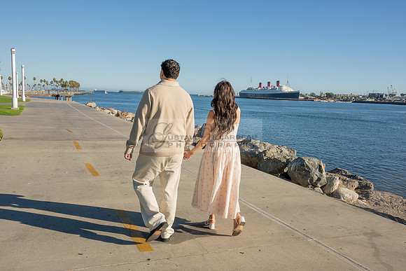 Christopher and Andrea engagement, wedding, photos at Lions Lighthouse in Long Beach California, photographs, images by Gustavo Villarreal photography, 323-633-8283, www.gvphotoandvideo.com