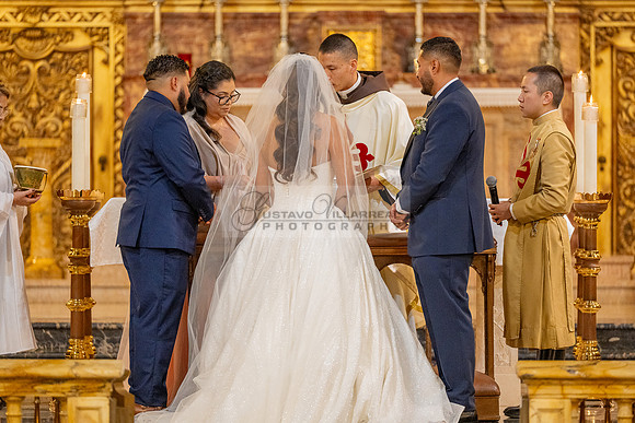Gustavo and Lupe wedding ceremony at San Vincent Catholic Church