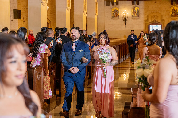 Gustavo and Lupe wedding ceremony at San Vincent Catholic Church