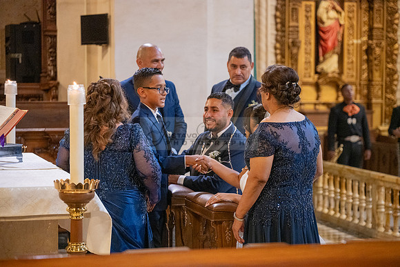 Gustavo and Lupe wedding ceremony at San Vincent Catholic Church