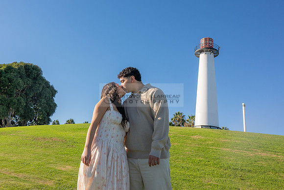 Christopher and Andrea engagement, wedding, photos at Lions Lighthouse in Long Beach California, photographs, images by Gustavo Villarreal photography, 323-633-8283, www.gvphotoandvideo.com