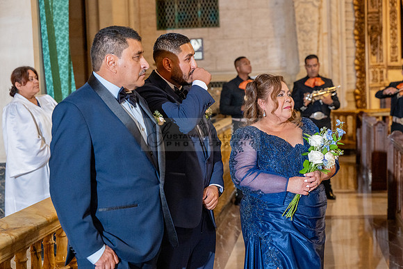 Gustavo and Lupe wedding ceremony at San Vincent Catholic Church