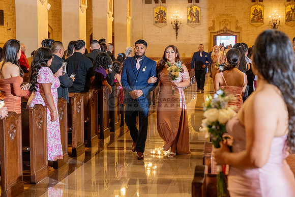 Gustavo and Lupe wedding ceremony at San Vincent Catholic Church