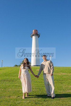 Christopher and Andrea engagement, wedding, photos at Lions Lighthouse in Long Beach California, photographs, images by Gustavo Villarreal photography, 323-633-8283, www.gvphotoandvideo.com