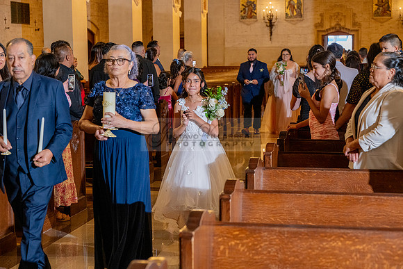Gustavo and Lupe wedding ceremony at San Vincent Catholic Church