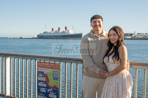 Christopher and Andrea engagement, wedding, photos at Lions Lighthouse in Long Beach California, photographs, images by Gustavo Villarreal photography, 323-633-8283, www.gvphotoandvideo.com
