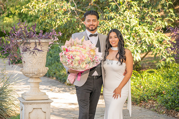 Erick and Yomira wedding, engagement photos at Los Angeles Arboretum & Botanic Garden in Arcadia Ca, images by Gustavo Villarreal Photography, 323-633-8283, www.gvphotoandvideo.com