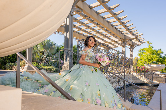 Emma Gutierrez quinceanera photo shoot, videos at South Coast Botanic Garden in Palos Verdes States Ca by Gustavo Villarreal Photography, 323-633-8283, www.gvphotoandvideo.com