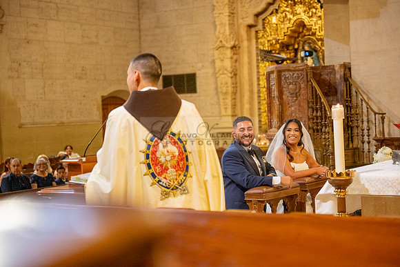 Gustavo and Lupe wedding ceremony at San Vincent Catholic Church