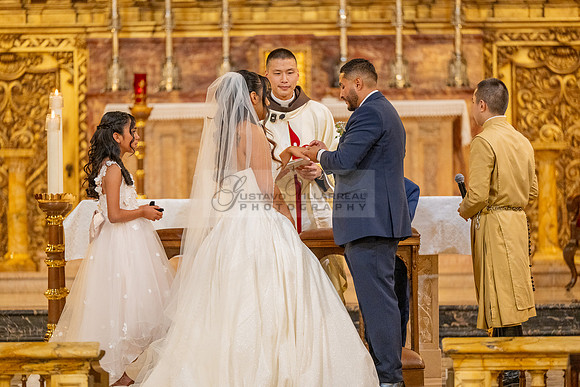 Gustavo and Lupe wedding ceremony at San Vincent Catholic Church