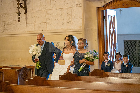 Gustavo and Lupe wedding ceremony at San Vincent Catholic Church