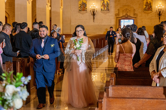 Gustavo and Lupe wedding ceremony at San Vincent Catholic Church