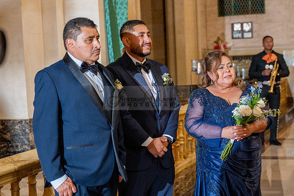 Gustavo and Lupe wedding ceremony at San Vincent Catholic Church