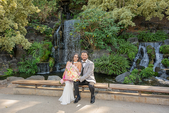 Erick and Yomira wedding, engagement photos at Los Angeles Arboretum & Botanic Garden in Arcadia Ca, images by Gustavo Villarreal Photography, 323-633-8283, www.gvphotoandvideo.com