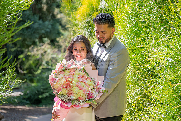 Erick and Yomira wedding, engagement photos at Los Angeles Arboretum & Botanic Garden in Arcadia Ca, images by Gustavo Villarreal Photography, 323-633-8283, www.gvphotoandvideo.com