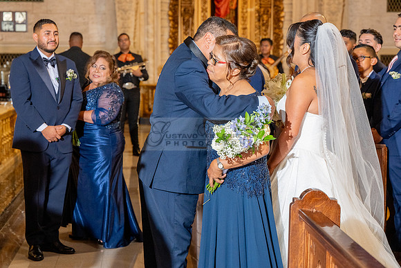 Gustavo and Lupe wedding ceremony at San Vincent Catholic Church