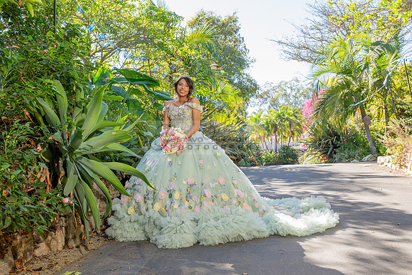 Emma Gutierrez quinceanera photo shoot, videos at South Coast Bo