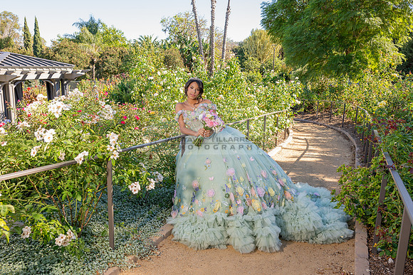 Emma Gutierrez quinceanera photo shoot, videos at South Coast Botanic Garden in Palos Verdes States Ca by Gustavo Villarreal Photography, 323-633-8283, www.gvphotoandvideo.com