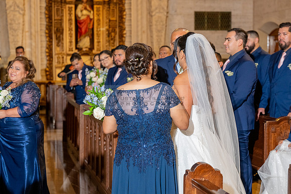Gustavo and Lupe wedding ceremony at San Vincent Catholic Church