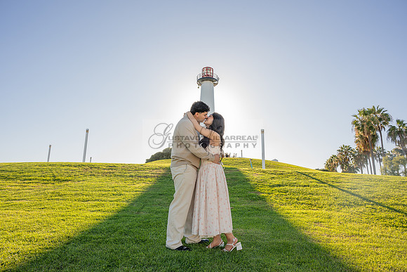 Christopher and Andrea engagement, wedding, photos at Lions Lighthouse in Long Beach California, photographs, images by Gustavo Villarreal photography, 323-633-8283, www.gvphotoandvideo.com