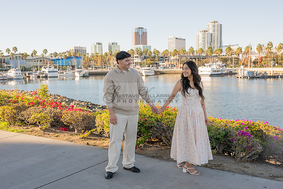 Christopher and Andrea engagement, wedding, photos at Lions Lighthouse in Long Beach California, photographs, images by Gustavo Villarreal photography, 323-633-8283, www.gvphotoandvideo.com