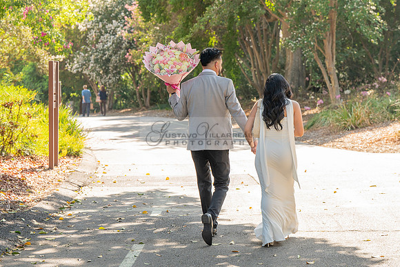 Erick and Yomira wedding, engagement photos at Los Angeles Arboretum & Botanic Garden in Arcadia Ca, images by Gustavo Villarreal Photography, 323-633-8283, www.gvphotoandvideo.com