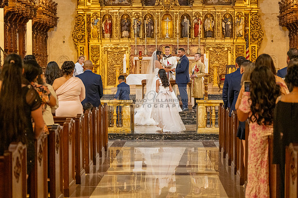 Gustavo and Lupe wedding ceremony at San Vincent Catholic Church