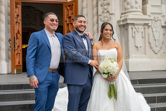 Gustavo and Lupe wedding ceremony at San Vincent Catholic Church