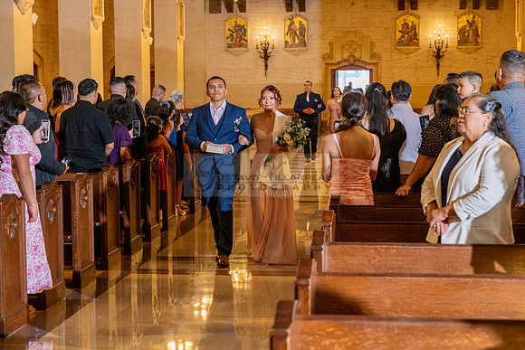 Gustavo and Lupe wedding ceremony at San Vincent Catholic Church