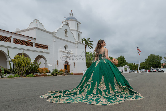 Quinceaneras photoshoot, photographer, videographer at San Luis Rey Mission in Oceanside Ca. 323-633-8283 www.gvphotoandvideo.com