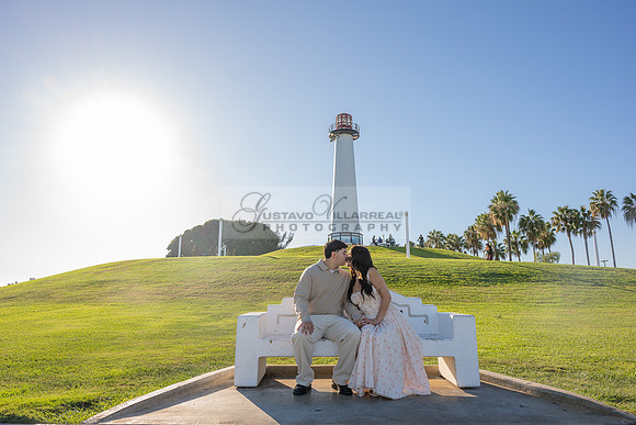 Christopher and Andrea engagement, wedding, photos at Lions Lighthouse in Long Beach California, photographs, images by Gustavo Villarreal photography, 323-633-8283, www.gvphotoandvideo.com
