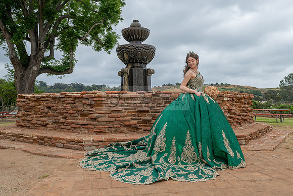 Quinceaneras photoshoot, photographer, videographer at San Luis Rey Mission in Oceanside Ca. 323-633-8283 www.gvphotoandvideo.com