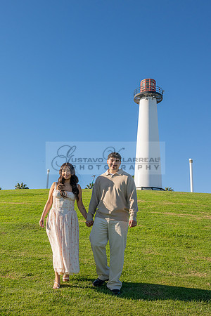Christopher and Andrea engagement, wedding, photos at Lions Lighthouse in Long Beach California, photographs, images by Gustavo Villarreal photography, 323-633-8283, www.gvphotoandvideo.com