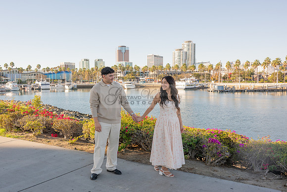 Christopher and Andrea engagement, wedding, photos at Lions Lighthouse in Long Beach California, photographs, images by Gustavo Villarreal photography, 323-633-8283, www.gvphotoandvideo.com