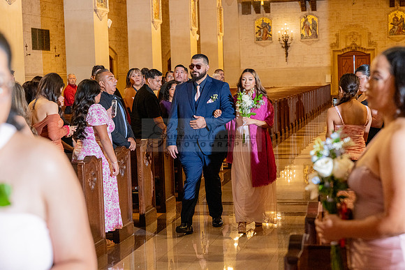 Gustavo and Lupe wedding ceremony at San Vincent Catholic Church