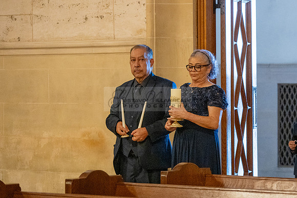Gustavo and Lupe wedding ceremony at San Vincent Catholic Church