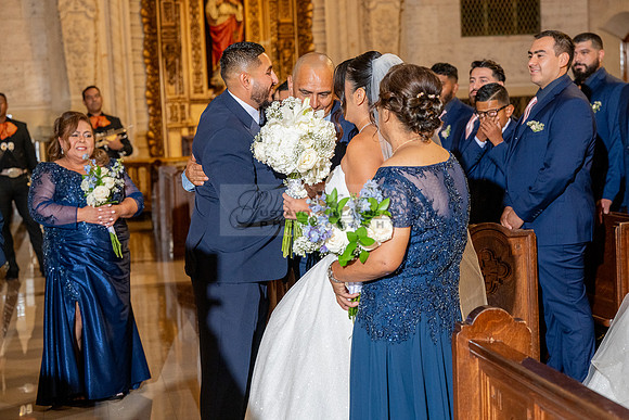 Gustavo and Lupe wedding ceremony at San Vincent Catholic Church