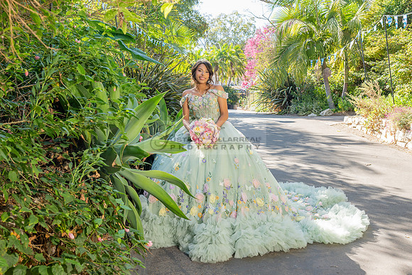 Emma Gutierrez quinceanera photo shoot, videos at South Coast Bo