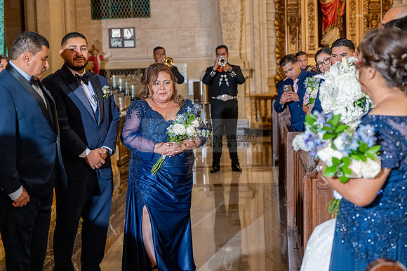 Gustavo and Lupe wedding ceremony at San Vincent Catholic Church
