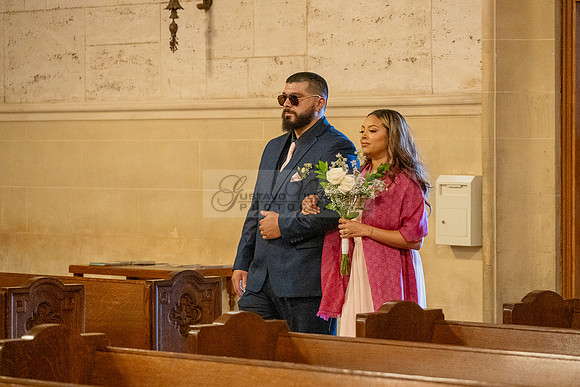 Gustavo and Lupe wedding ceremony at San Vincent Catholic Church