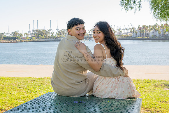 Christopher and Andrea engagement, wedding, photos at Lions Lighthouse in Long Beach California, photographs, images by Gustavo Villarreal photography, 323-633-8283, www.gvphotoandvideo.com