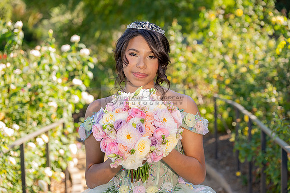 Emma Gutierrez quinceanera photo shoot, videos at South Coast Botanic Garden in Palos Verdes States Ca by Gustavo Villarreal Photography, 323-633-8283, www.gvphotoandvideo.com