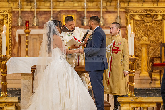 Gustavo and Lupe wedding ceremony at San Vincent Catholic Church