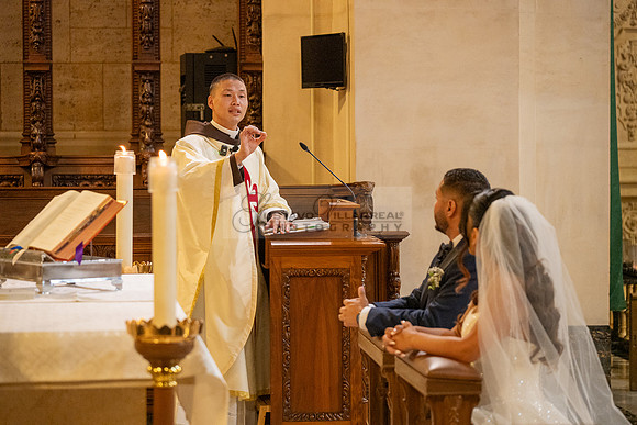 Gustavo and Lupe wedding ceremony at San Vincent Catholic Church