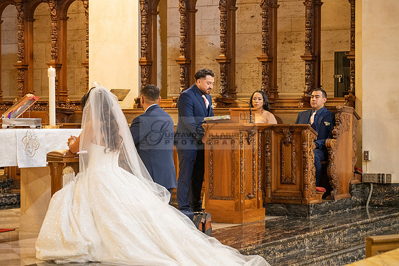Gustavo and Lupe wedding ceremony at San Vincent Catholic Church