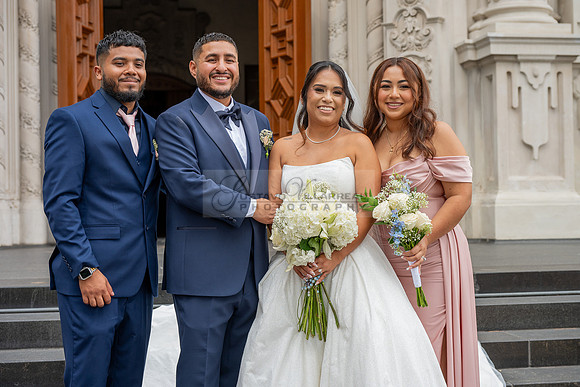 Gustavo and Lupe wedding ceremony at San Vincent Catholic Church