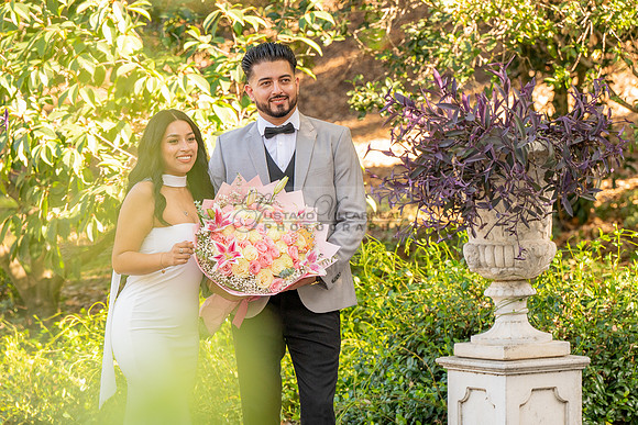 Erick and Yomira wedding, engagement photos at Los Angeles Arboretum & Botanic Garden in Arcadia Ca, images by Gustavo Villarreal Photography, 323-633-8283, www.gvphotoandvideo.com