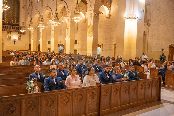 Gustavo and Lupe wedding ceremony at San Vincent Catholic Church