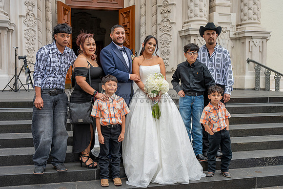 Gustavo and Lupe wedding ceremony at San Vincent Catholic Church